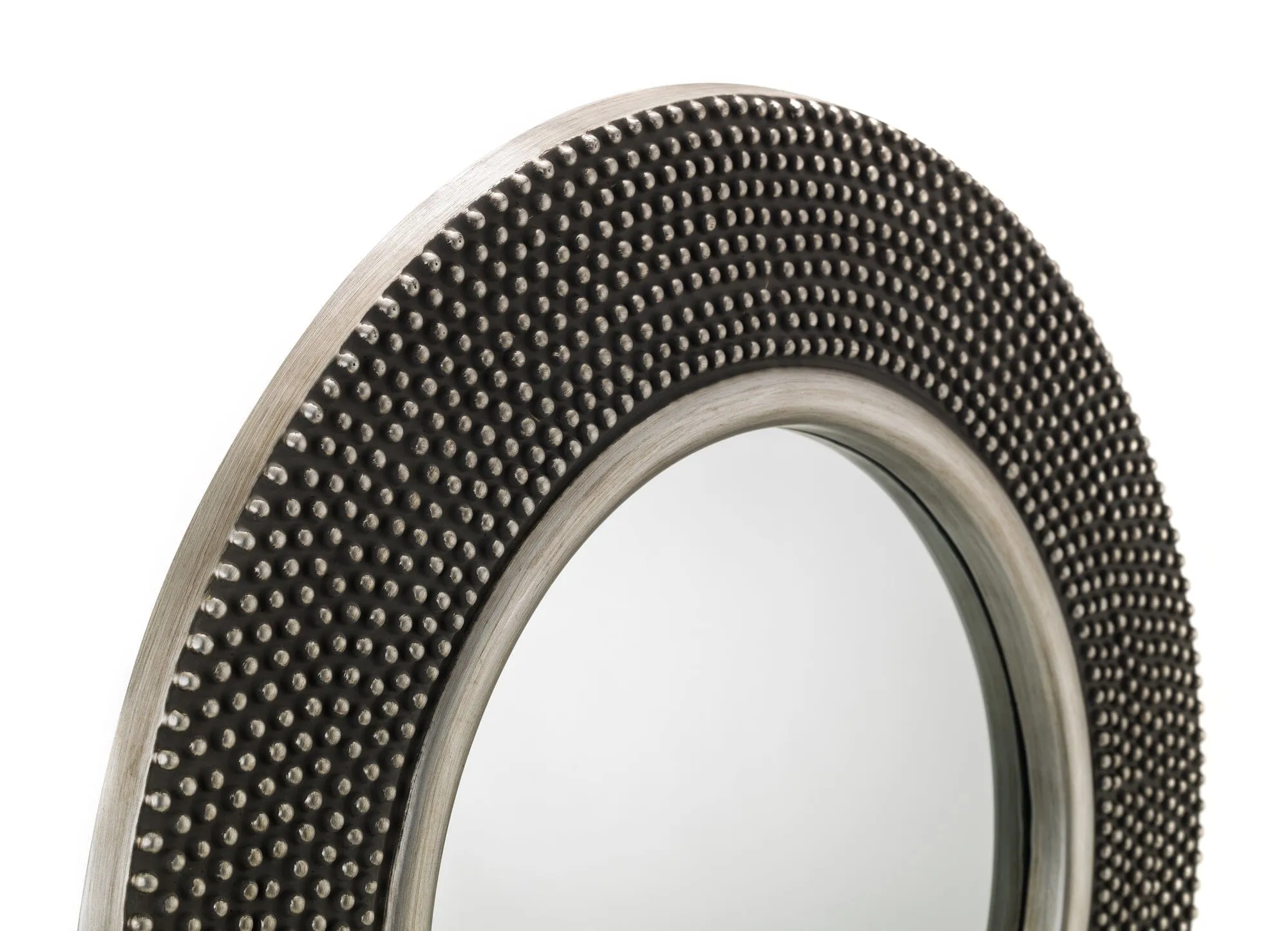 ADAGIO ROUND STUDDED WALL MIRROR