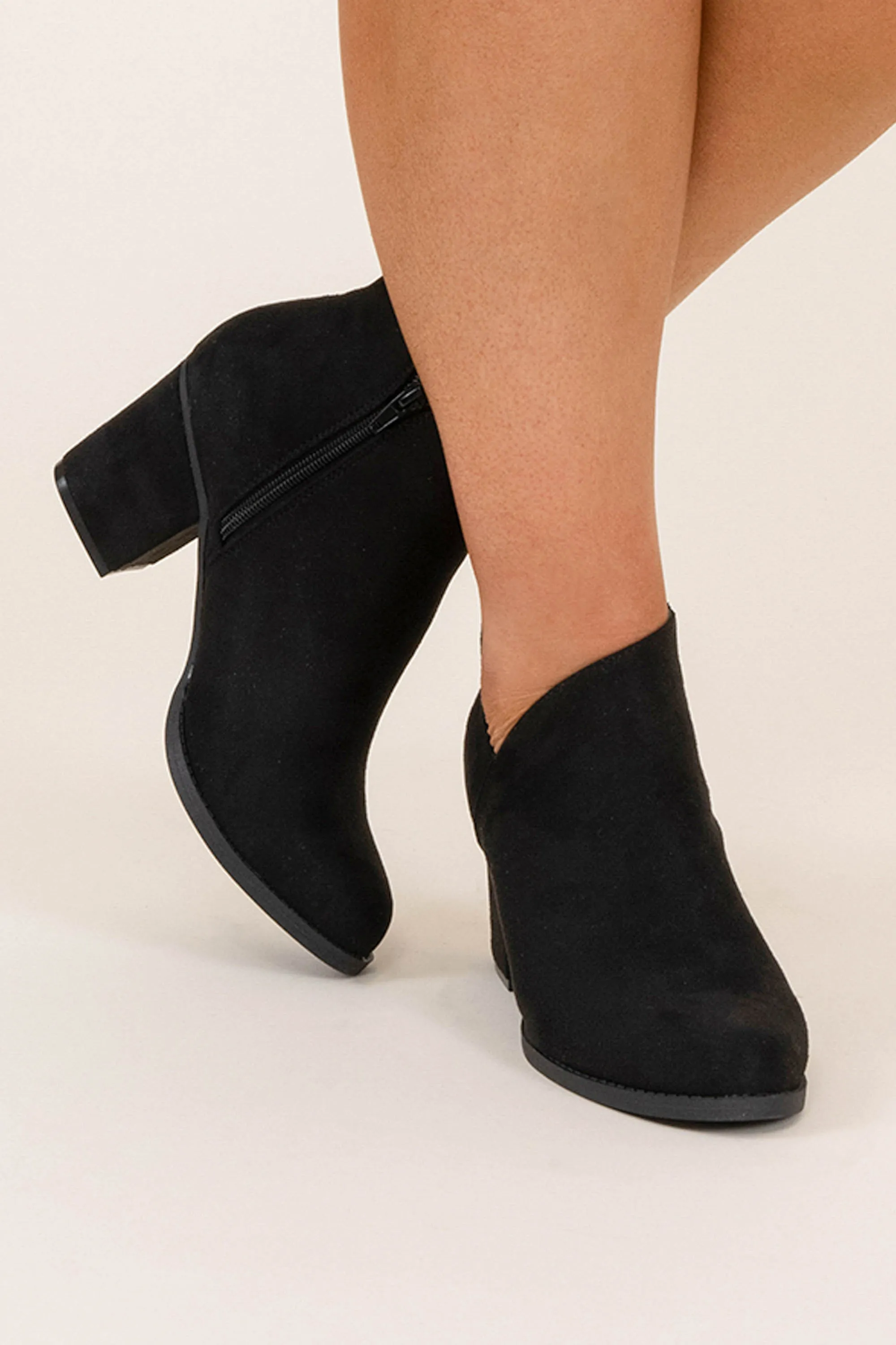 Always A Good Time Booties, Black