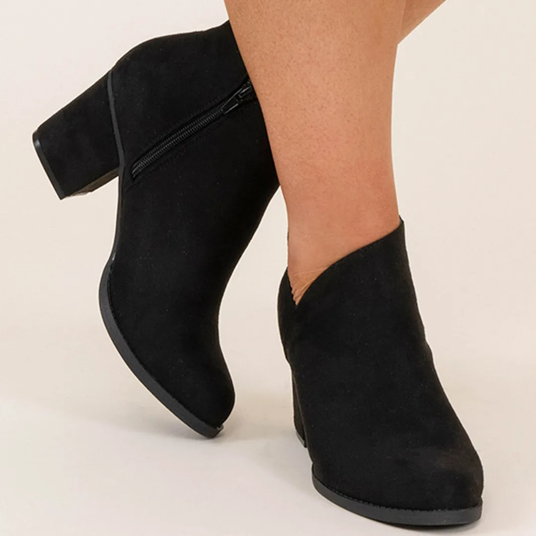 Always A Good Time Booties, Black