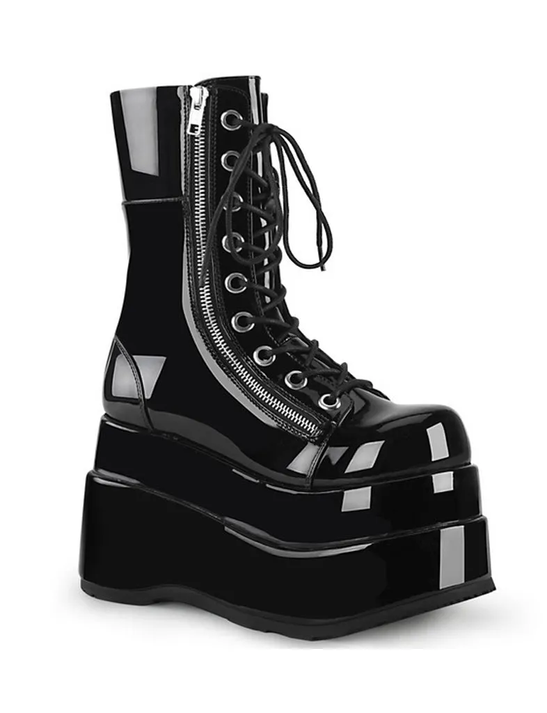 DEMONIA BEAR 265 PLATFORM BOOTS - PATENT