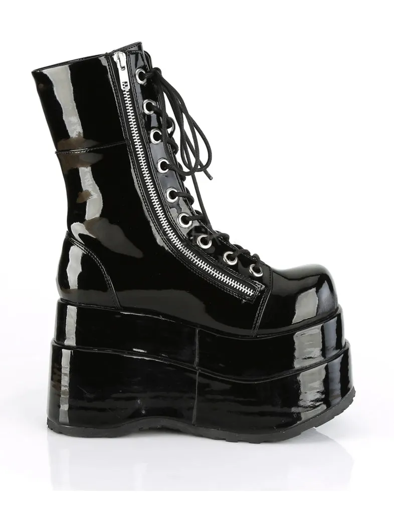 DEMONIA BEAR 265 PLATFORM BOOTS - PATENT
