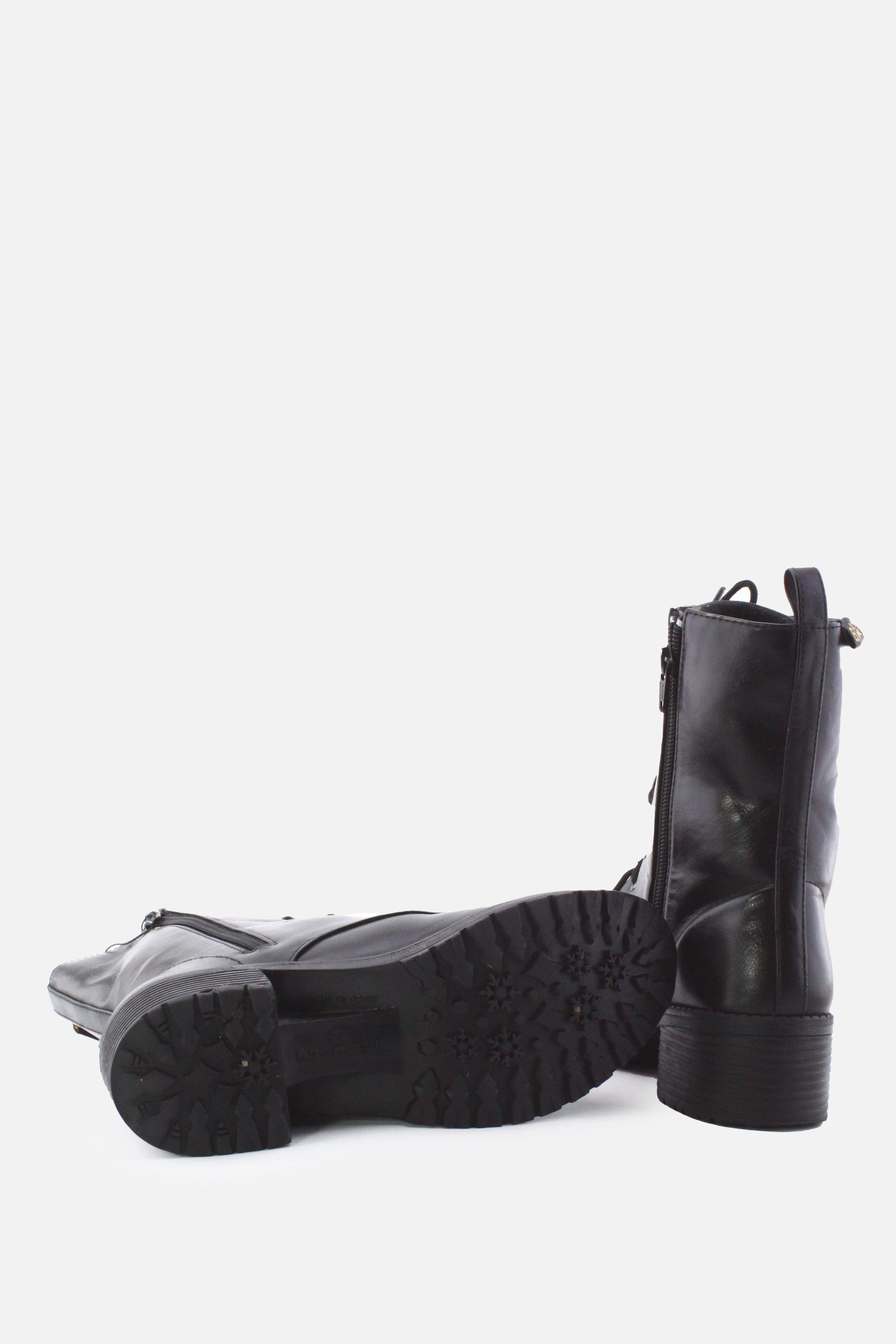 EL Marine Zipper Laces Combat Boots | 100% Authentic Leather