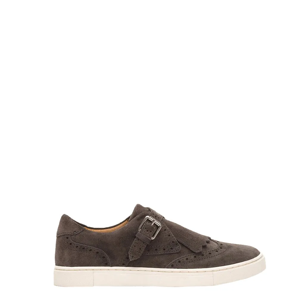 Frye Women's Gemma Kiltie Sneaker in Smoke