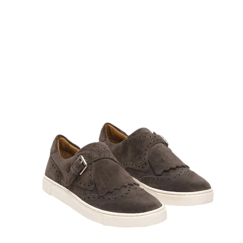 Frye Women's Gemma Kiltie Sneaker in Smoke