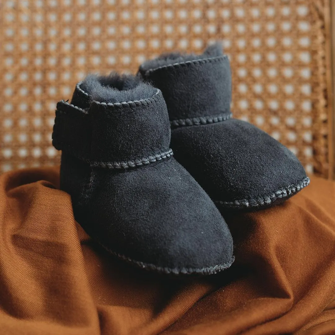 Heitmann Lambskin Booties - Anthracite