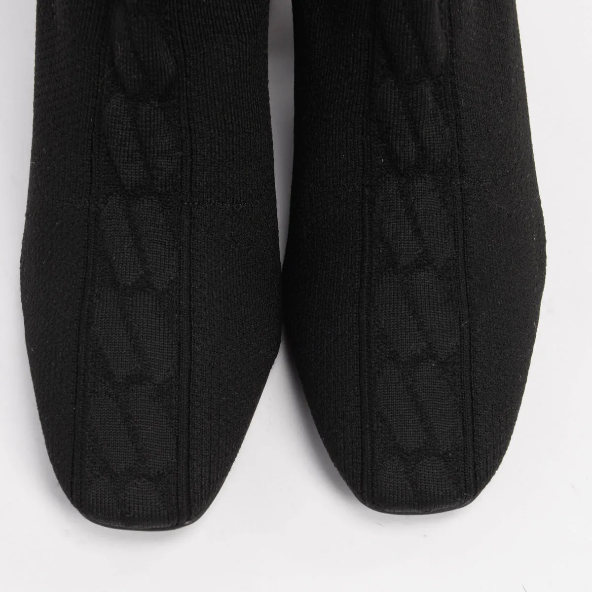 Hermes Black Knitted Volver 60 Sock Boots 38