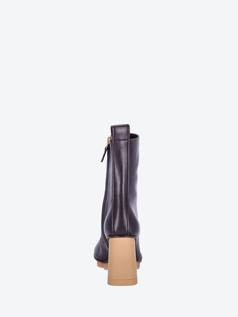 Leather shore  boots