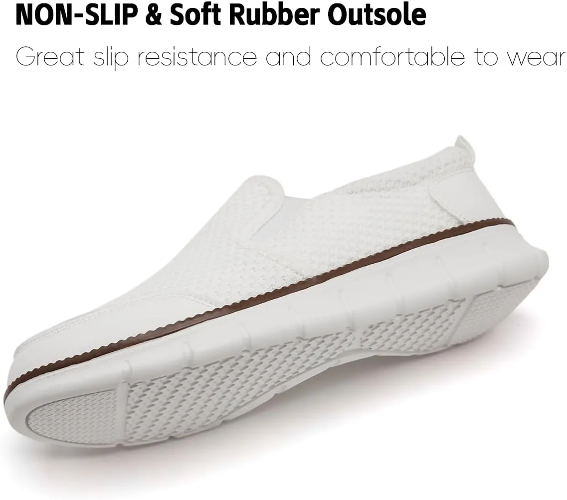 Mens Shoes Slip On Loafers Boat Walking Casual Shoes Non-Slip Lightweight Breathable Fashion Trainers