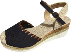Orthopedic Platform Wedge Sandals for Women Closed Toe Espadrilles Dressy Wedges Sandals Anti Slip Beach Comfortable Outdoor Shoes