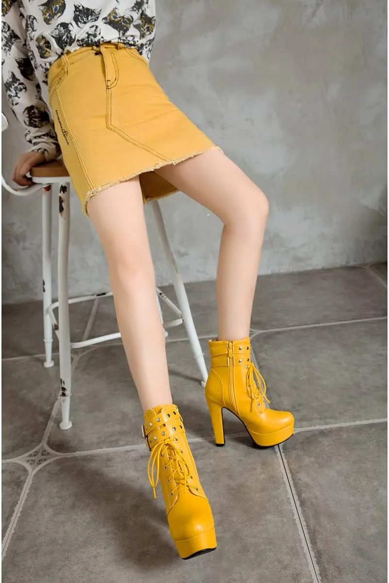 Scaoruki Fashion Platform Booties