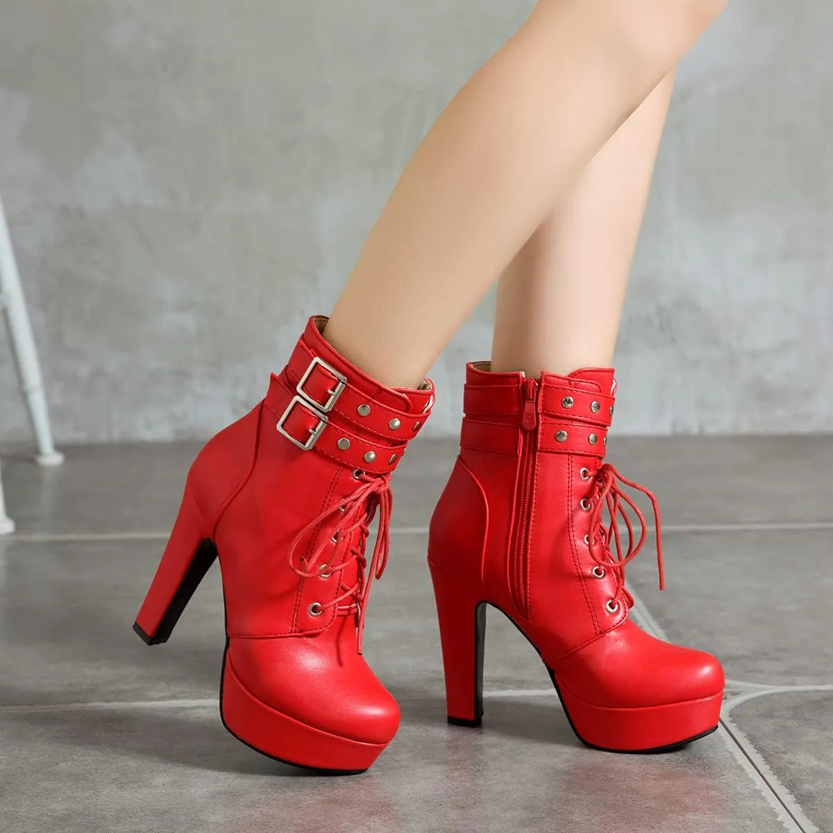 Scaoruki Fashion Platform Booties