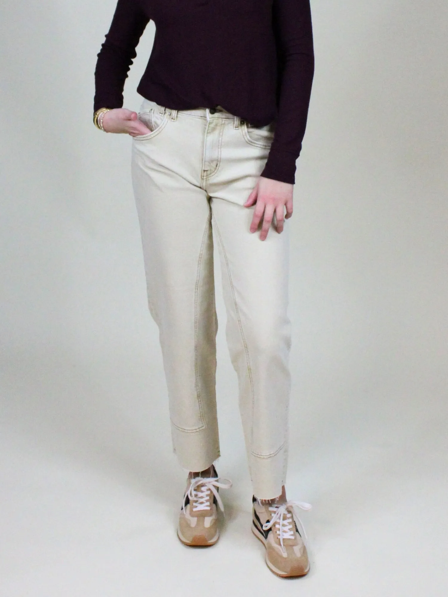 We The Free Risk Taker Mid-Rise Straight Jeans