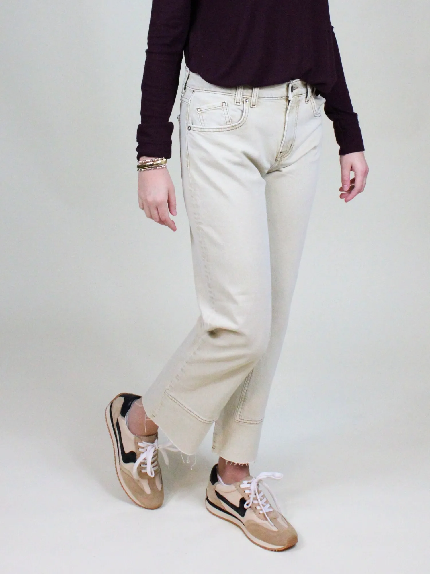We The Free Risk Taker Mid-Rise Straight Jeans