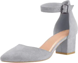 Women Strappy Heeled Sandals Open Toe Square Toe Chunky Heel Ankle Strap Comfortable Shoes