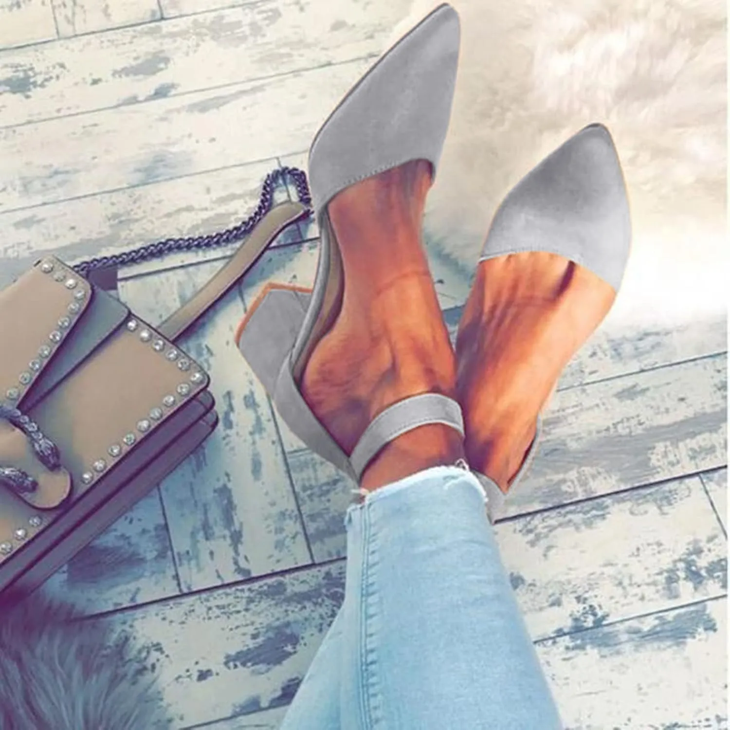 Women Strappy Heeled Sandals Open Toe Square Toe Chunky Heel Ankle Strap Comfortable Shoes